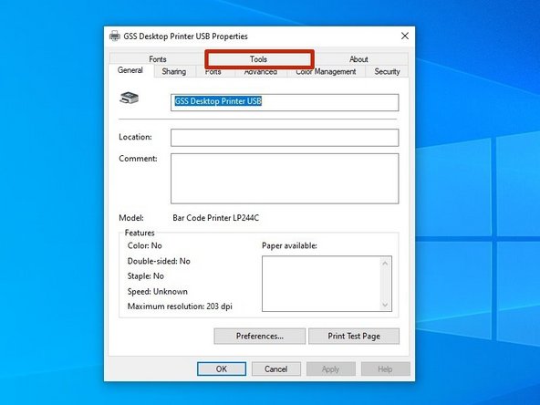 At the top of the window, click on the &quot;Tools&quot; tab.