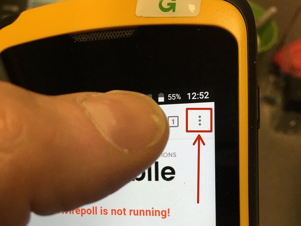 Press the Elipsis (Three dots) in the top right hand of the screen.