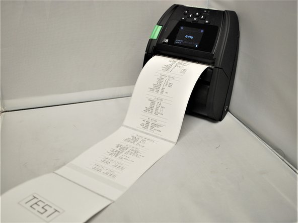 The printer will begin printing and you will see the screen shown in Image 1.