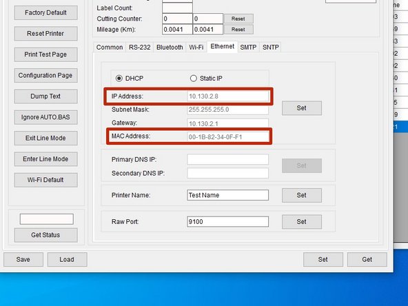 These two addresses are what IT needs for a DHCP Reservation.