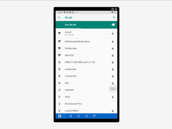 Scroll down to find and select your network.
