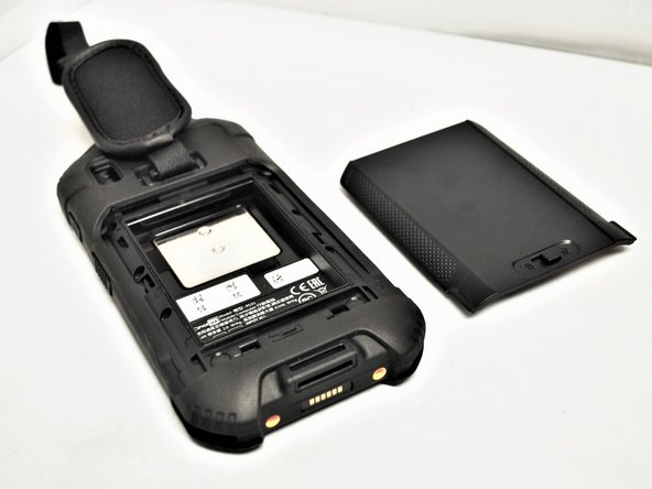 The battery is now removed from the device.