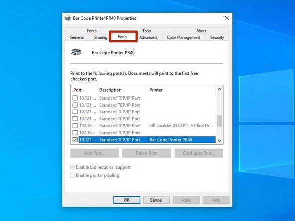 In the next window, choose "Printer Properties."