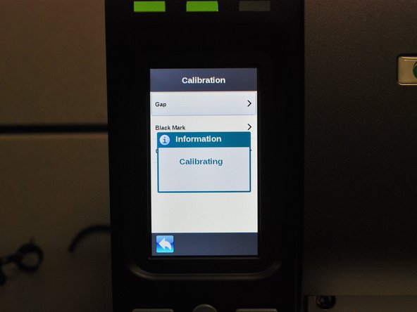 The printer should now start calibrating - in this process it will print a few blank labels. Please go to Step 6 to make sure the printer has calibrated correctly.