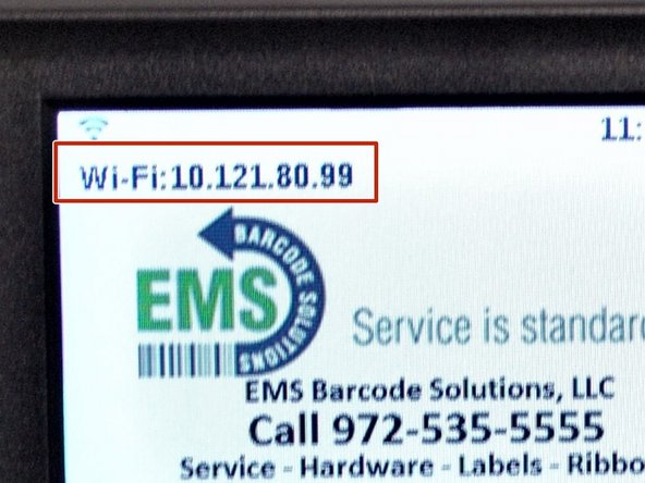 Shown in Image 1. This can be shown by if the screen is displaying the menu or not and if the printer is plugged into a functioning outlet.