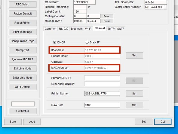 These two addresses are what IT needs for a DHCP Reservation.