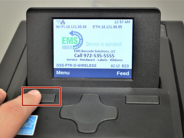 Select the 'Menu' option from the hone screen.