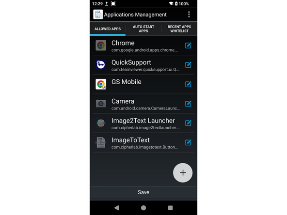 Tap on any shaded app you need to unhide (e.g., Chrome, Image2Text, Camera).This will open the app’s settings.