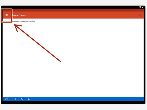 Tap the three bars on the top left