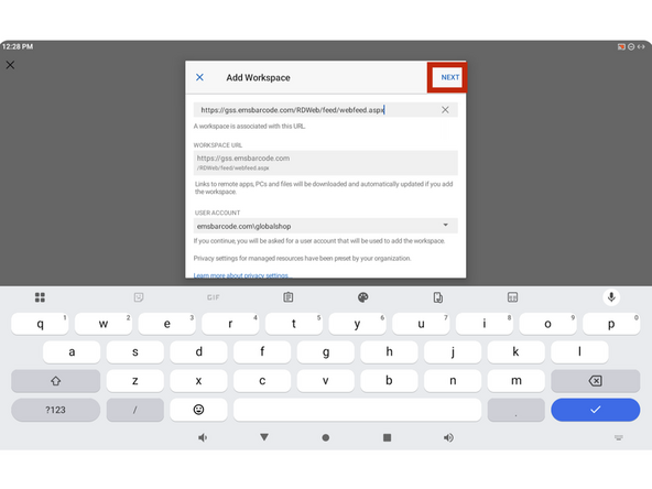 Confirm all the information populated correctly then tap save in the red box on image 1