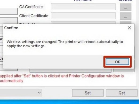 Change DHCP to "OFF."