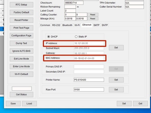 These two addresses are what IT needs for a DHCP Reservation.