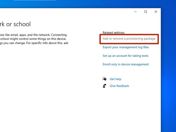 The file may be saved as a .ppkg RunTime Provisioning Tool; you may be able to install it by simply double clicking on the file. It will open, and then you have to confirm you wish to add the package. If that doesn't work, continue below: