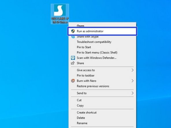 After downloading the driver program, right click the program and click &quot;Run as Administrator.&quot;