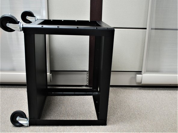 Rotate the Cart Bottom 90° so it is on it's side.