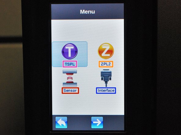 If you select the 'Menu' option from the home screen, you'll be brought to this screen.