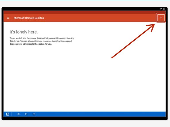 Tap the '+' on the top right