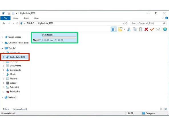 If a message pops up on the device or PC about how to connect the device, choose Media Device (MTP) which will allow you to transfer files to and from the device