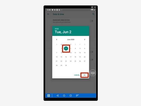 Select &quot;Set Date.&quot;