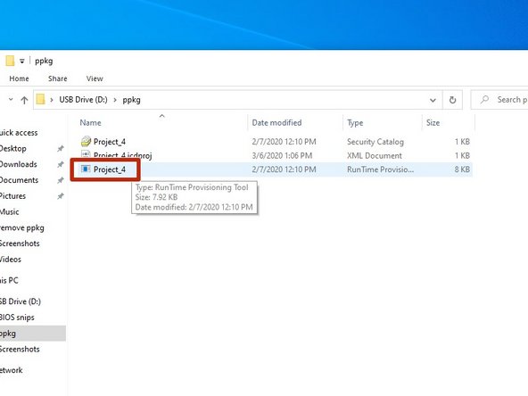 A provisioning package can be used to easily configure a PC, such as adding users with specific permissions and capabilities. This step shows how to add a provisioning package, and the next shows how to remove one. You'll need administrator access. 