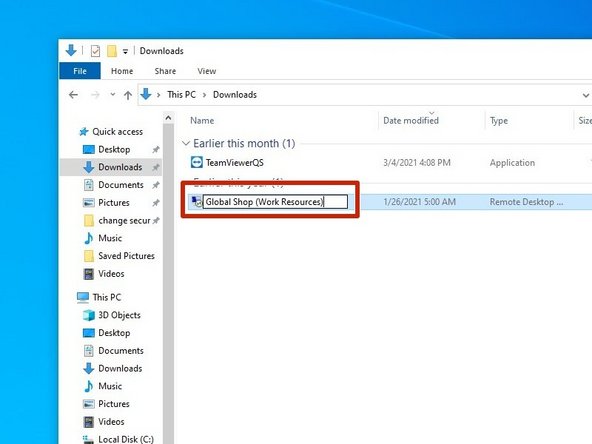 Log into the RD Web website that was provided by Global Shop, and download the Remote App you wish to use on your PC.