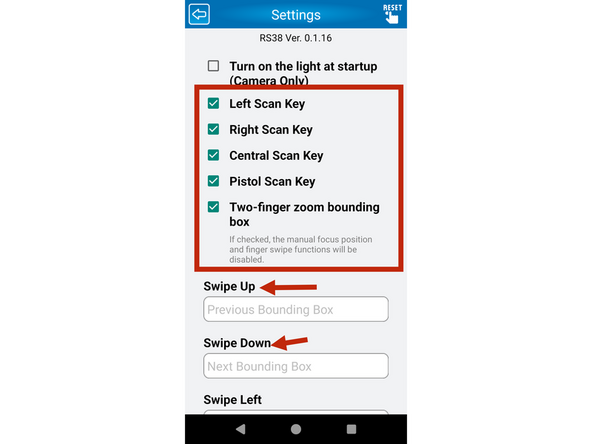 The arrows in the photo point to settings that should be grayed out and cannot be changed. Make sure these match what is shown.