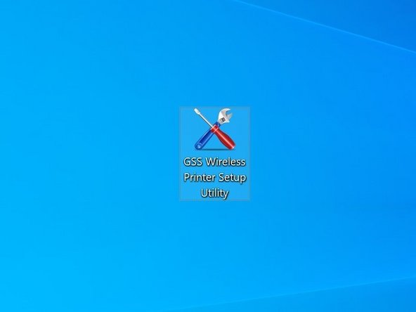 Open the GSS Wireless Setup Utility software used previously.