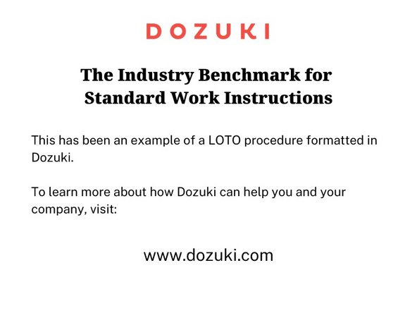 Dozuki can help improve your: