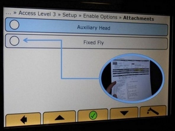 Access setup menu by pressing left, center, and right buttons simultaneously for 3 seconds. Enter password 333333