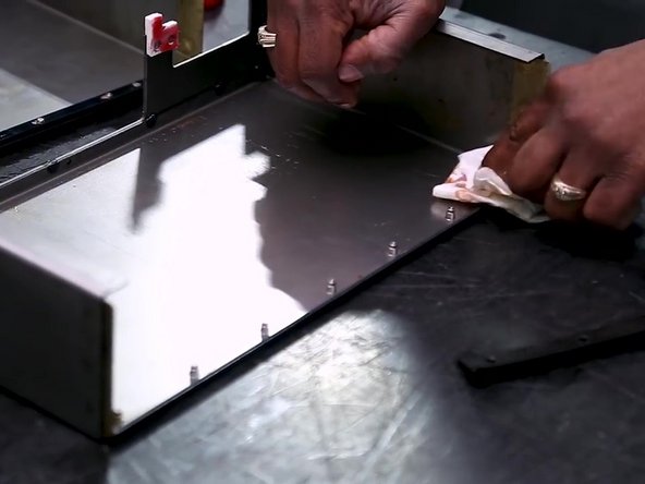 Prior to installation, clean any remaining grease from the waycover