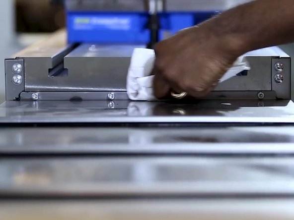 Wipe away any excess silicone.