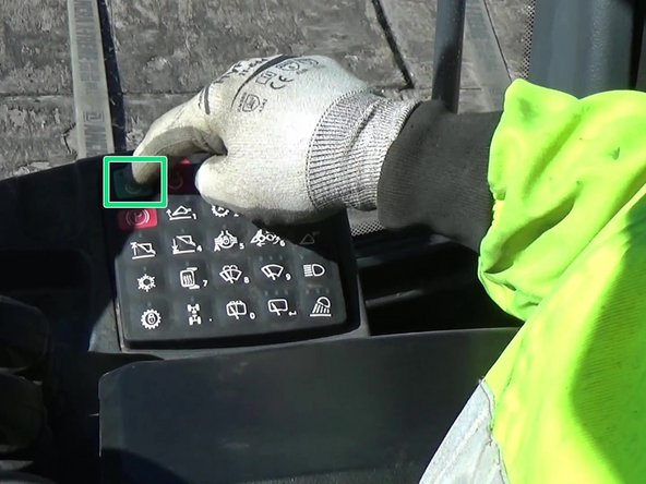 Attempt to start the vehicle with the ignition switch.