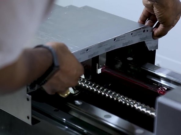 Put the new gasket on the face of the waycover