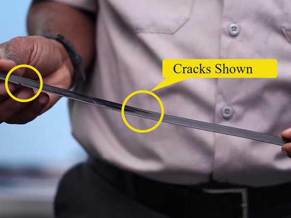 Wipers will often show small cracks as they have reached end of life.