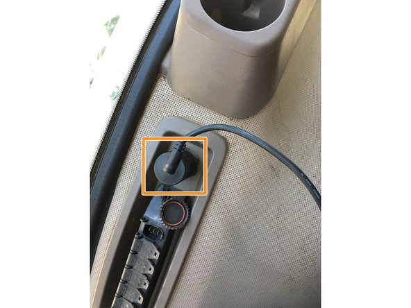 Twist the connector to the left right to secure cable to the port.