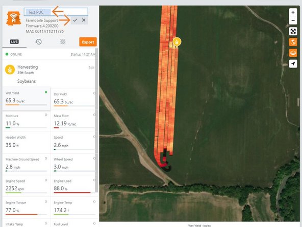 In the text box, type in the new device name.