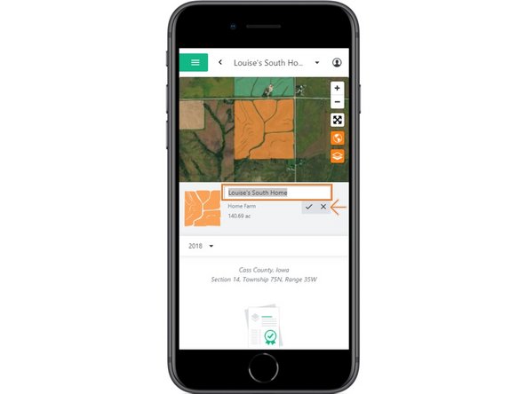 Select the checkbox to save the edit.