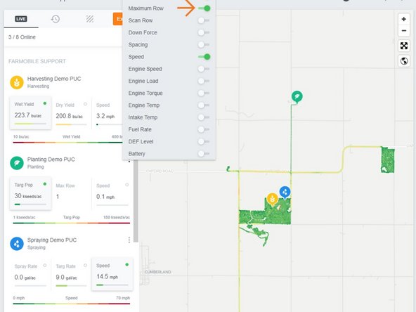 Enabled attributes are toggled on in Green.