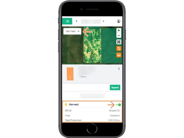 Review the key agronomic values for each EFR.