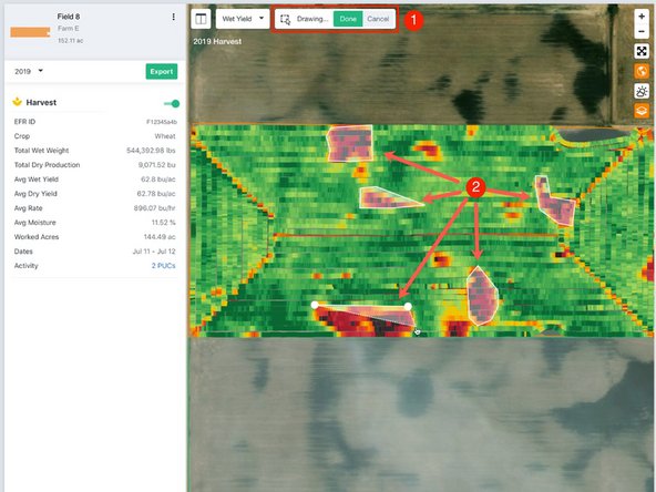 Draw EFR Zone controls are displayed when the tool is active.