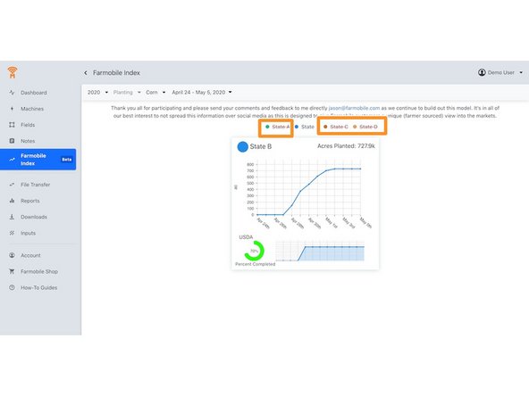 Users can simply reselect the State to displayed again.