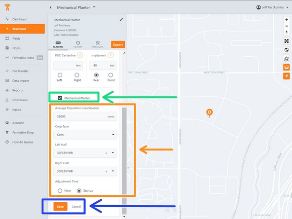 Check the box that says 'MECHANICAL PLANTER'