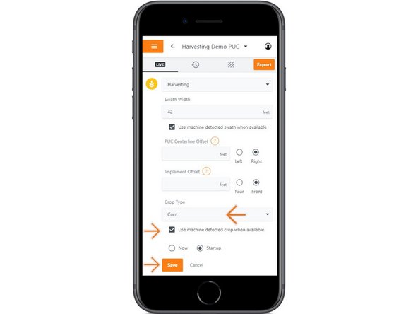 Select 'Now' or 'Startup' to apply the adjustment at the correct time.