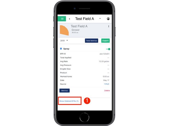 The number of deleted EFRs is included within the link.