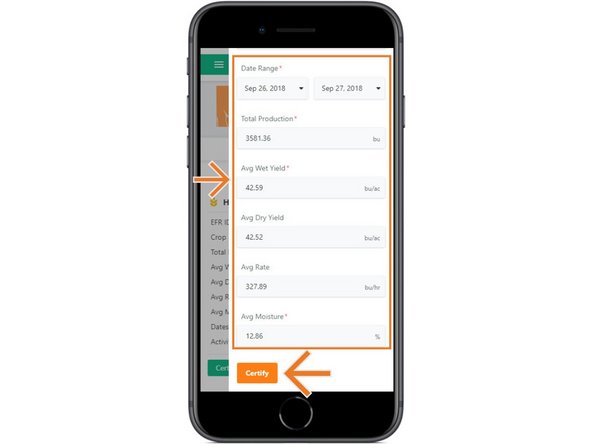 Compare the Farmobile PUC device collected data with your records and scale tickets.