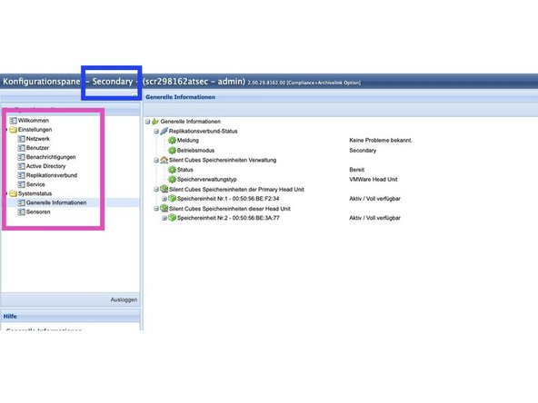 
Wenn die Felder leer sind, dann haben Sie ein einzelnes System.
