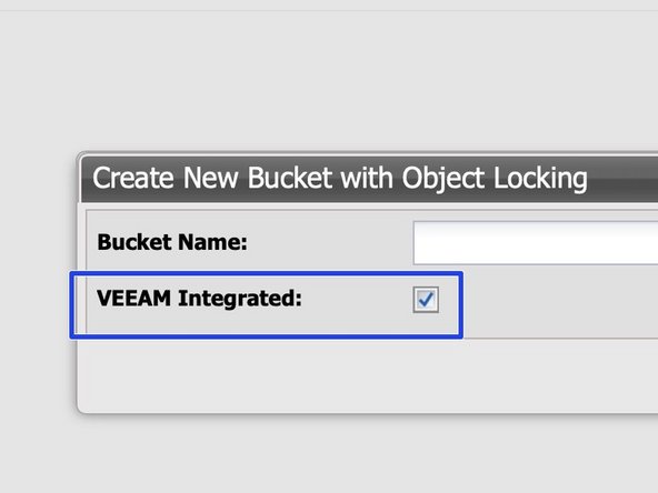 Object Locking is only supported if the S3 share was previously set up with Object Locking Support enabled!