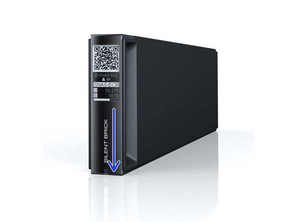 Streichen Sie über den Silent Brick Schriftzug