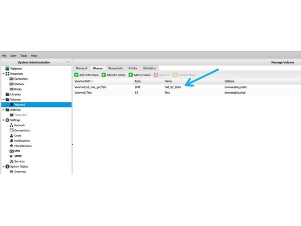 
Vergeben Sie einen Freigabenamen Ihrer Wahl
