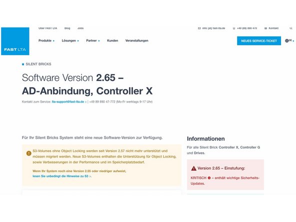 
Gehen Sie zur Seite &bdquo;Software-Updates&ldquo;. Dort finden Sie zahlreiche Informationen zu neuen und nicht mehr verf&uuml;gbaren Funktionen.
